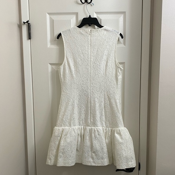ASOS white lace shift + peplum dress - Picture 8 of 9